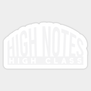 Flute High Notes High Class Sticker